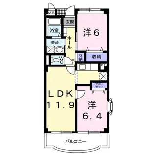 モア・エテルノ【3階】の間取り