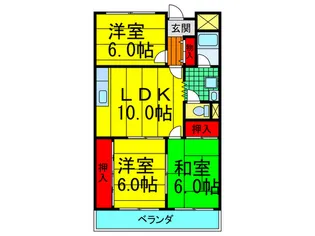 シャルム国松【1階】の間取り