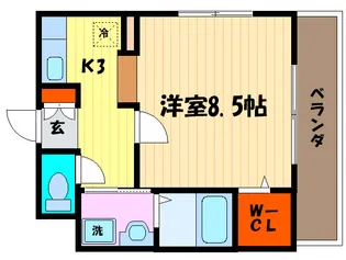 ハピネス11【2階】の間取り
