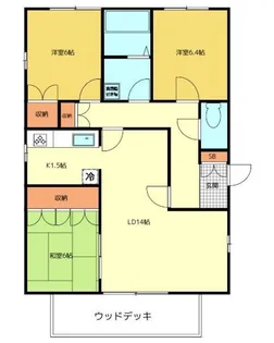 ファミール高根【1階】の間取り