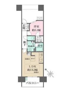 ザ・広島フロント【6階】の間取り