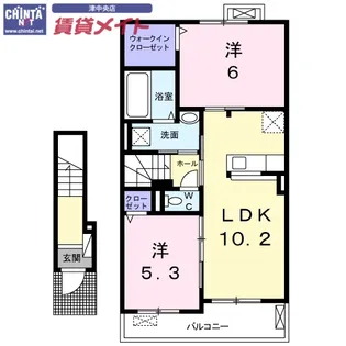ベル ヴィレッジ A【2階】の間取り