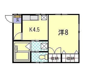 ウィング片淵【3階】の間取り