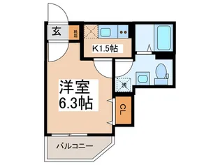 アノンテラス新石川【2階】の間取り