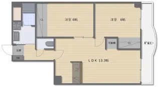 グランドール南平野【4階】の間取り