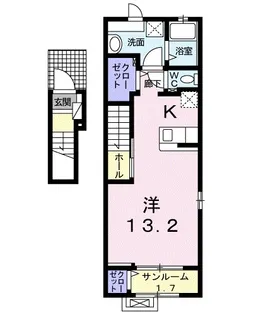 エクセラン【2階】の間取り