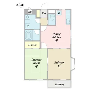 ティアラガーデンB【2階】の間取り