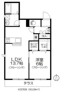 アミティエ【1階】の間取り