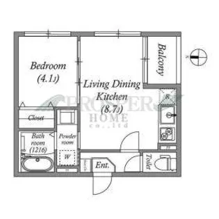ハーモニーテラスTOWA【1階】の間取り