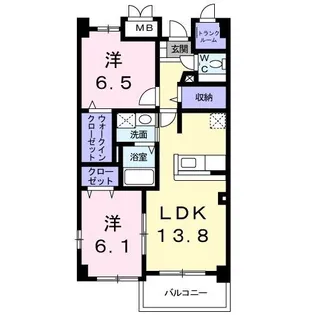 ビエントSA【1階】の間取り