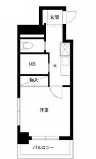 スカイコート日本橋浜町第2【4階】の間取り
