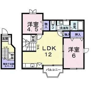 プリエール B【2階】の間取り
