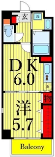 リバーサイドプレーヌ【5階】の間取り