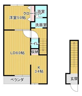 モリノガーデン【2階】の間取り