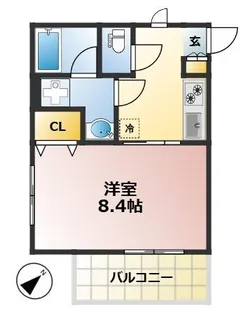 Apartment風音【2階】の間取り