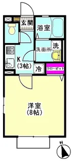ラ・ハイム【1階】の間取り