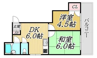 下坂部ベース【4階】の間取り
