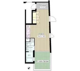 ATKレジデンス西小山【1階】の間取り