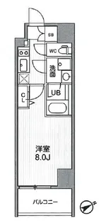 グラシアプレイス本駒込【12階】の間取り
