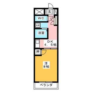 ドミール石塚【1階】の間取り