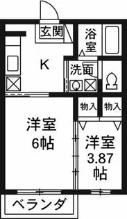 サンモールD【2階】の間取り