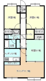 セレーノ大通り【1階】の間取り