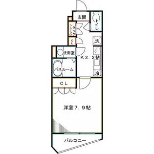 ハラスパジオB. P【2階】の間取り