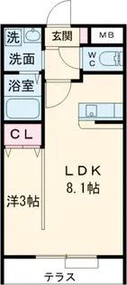 カルモ高尾【3階】の間取り