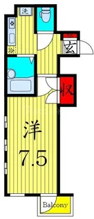キャトルセゾンII【2階】の間取り