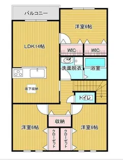 スカイタウン中西【2階】の間取り