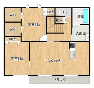 へーベルメゾンタツカ【2階】の間取り