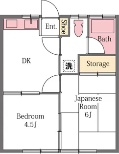 コーポ戸井田【2階】の間取り