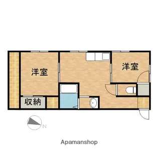 えいすうピアI【2階】の間取り