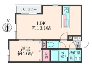 ミリアビタ前原【2階】の間取り