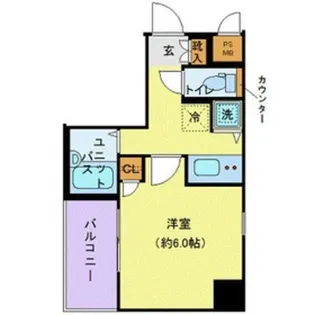 ガリシア大森【8階】の間取り