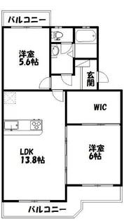 マンションアカンサスI【2階】の間取り