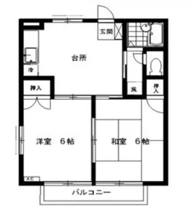 パークサイドシャトレWS-A棟【2階】の間取り