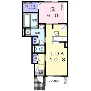ソレイユ II【1階】の間取り