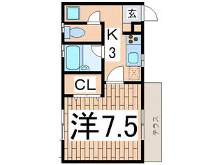 ハイネス小林C【1階】の間取り