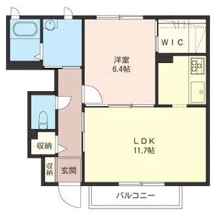 フレグランスアサミ【1階】の間取り