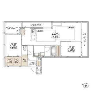 SUNMALL V【3階】の間取り