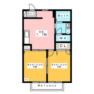 アド・ウチダ【2階】の間取り