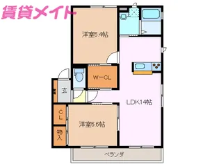 ZEXA雅【2階】の間取り