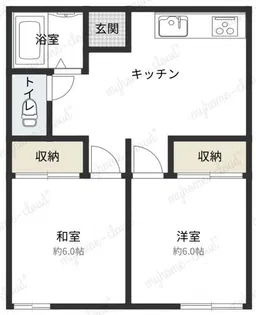 ビューパレーせしもA【2階】の間取り