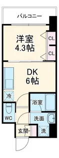 スプランディッド安土町【14階】の間取り