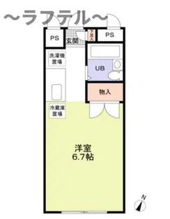 エステートピア恵【1階】の間取り