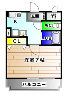 リヴィエル須磨【3階】の間取り