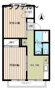 セジュール・山口【1階】の間取り