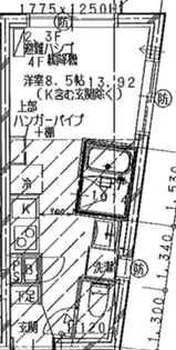 Oakrest恵比寿【1階】の間取り