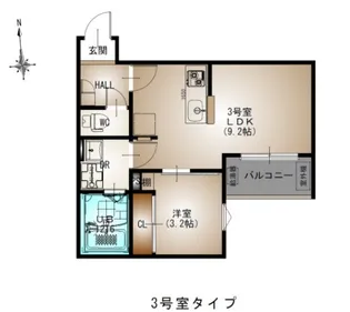 REGALEST DS UJINA【1階】の間取り